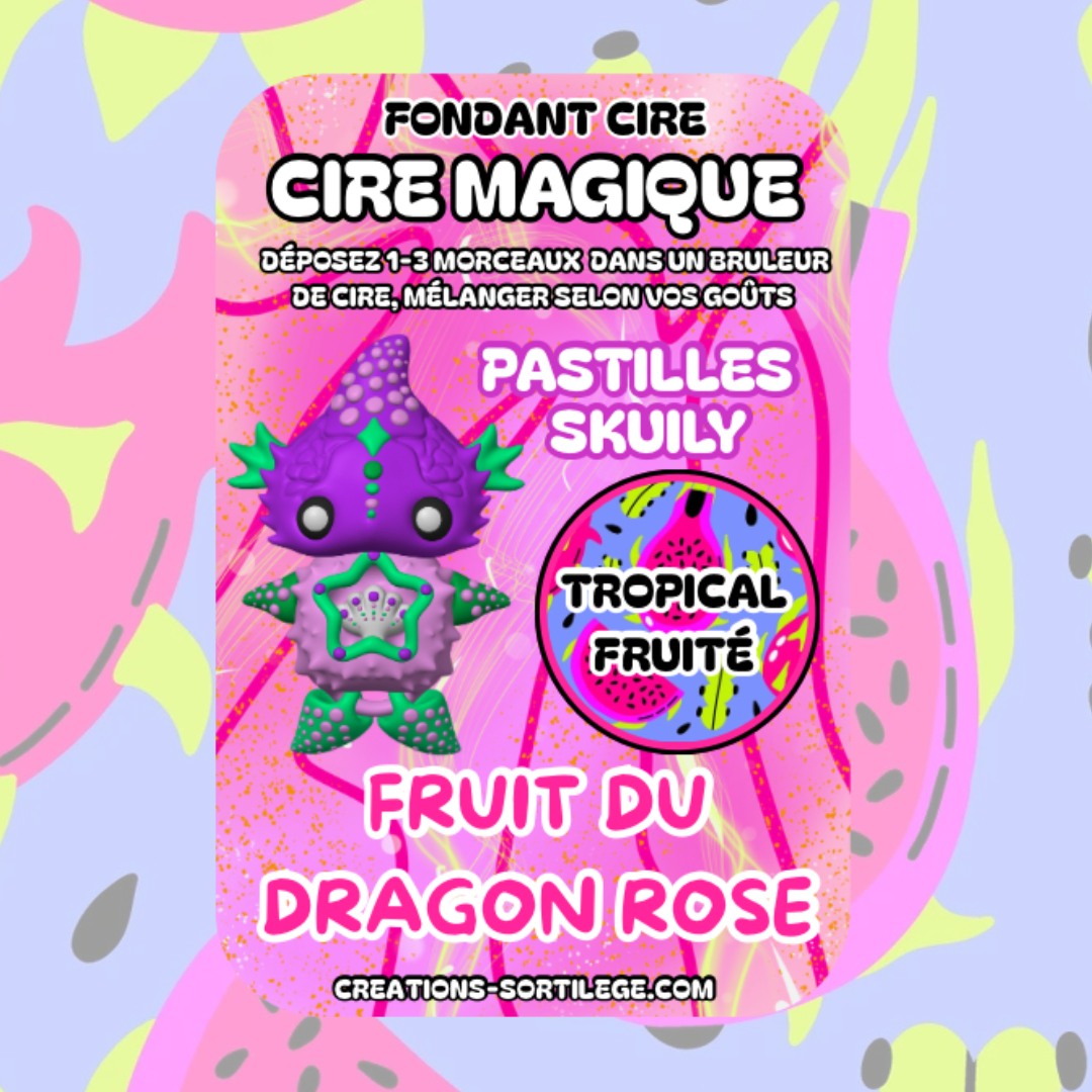 Cire Magique - Fruit Du Dragon Rose Créations Sortilege