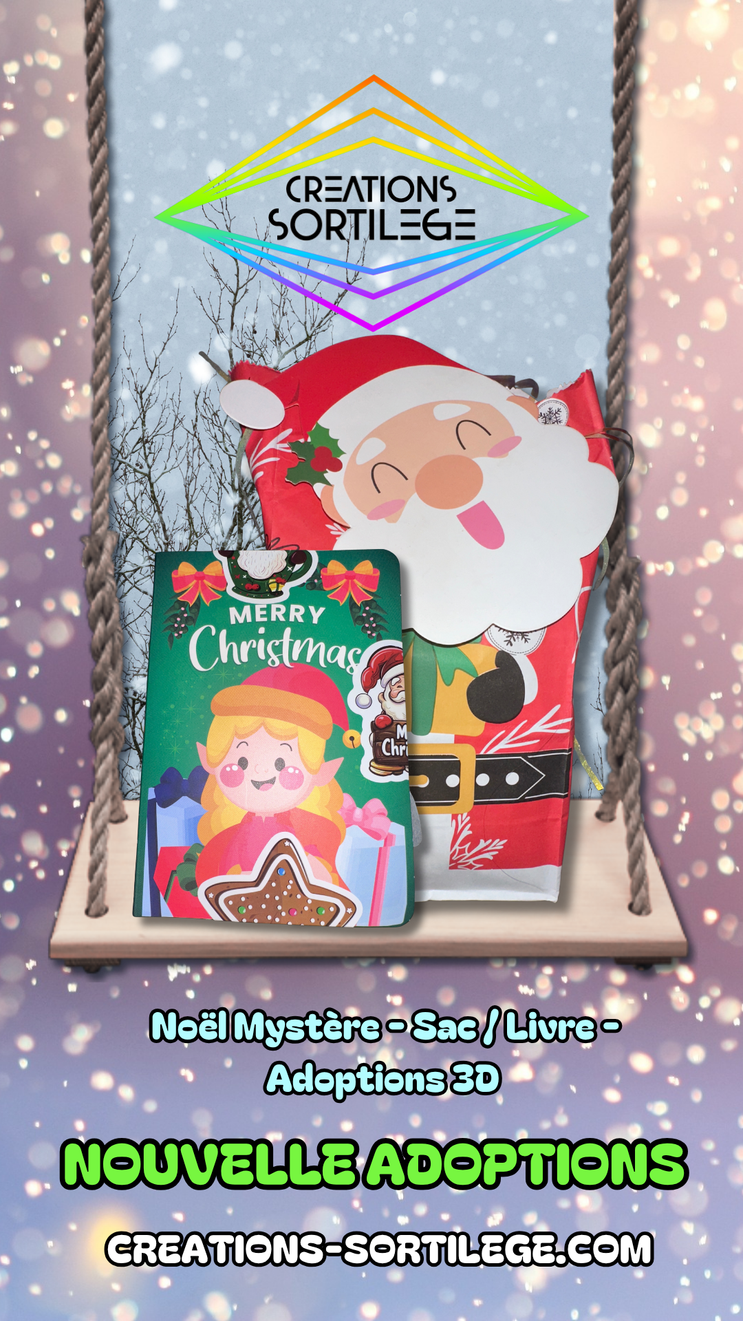 Noël Mystère - Sac / Livre - Adoptions 3D