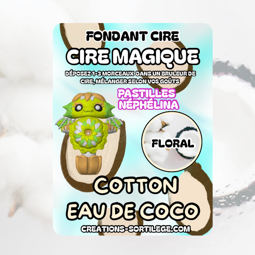 Cire Magique Étoile - Cotton Eau De Coco - Précommande Créations Sortilege
