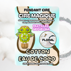 Cire Magique Étoile - Cotton Eau De Coco - Précommande Créations Sortilege