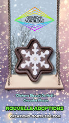 Clickers Biscuit De Noël - Chocolat Flocon