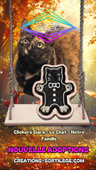 Clickers Siara - Le Chat - Notre Famille Créations Sortilege