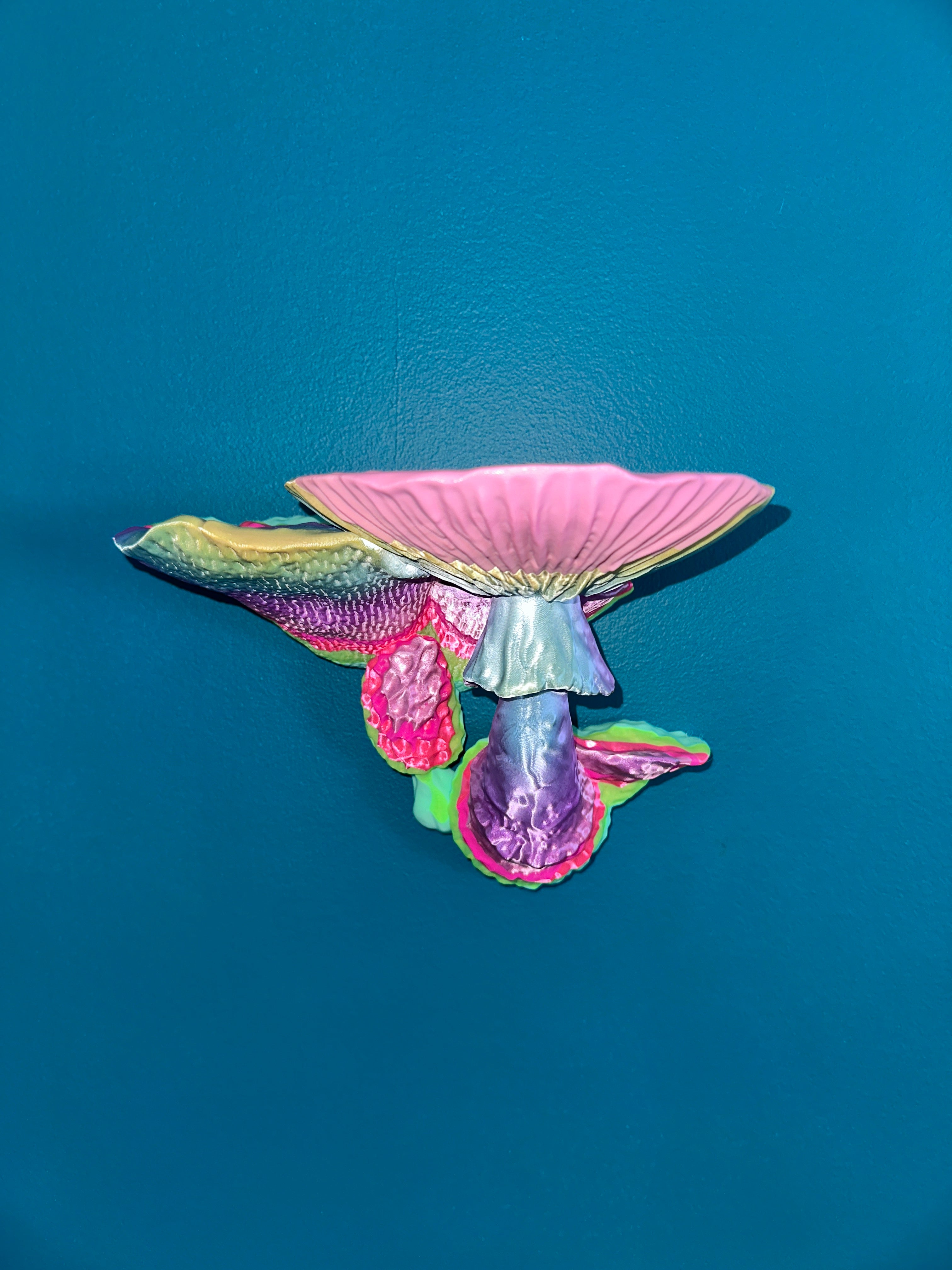 Support Mural Champignons - XL - Néon Éclatant Créations Sortilege