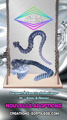 Serpant À Sonette Robotique - XL - Acier & Glacier