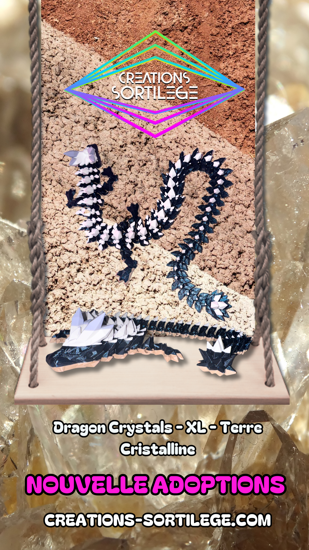 Dragon Crystals - XL - Terre Cristalline