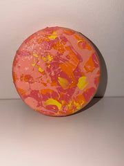 Petch - Œuvre Originale - Toile Acrylique Abstraite 4” Ronde Créations Sortilege