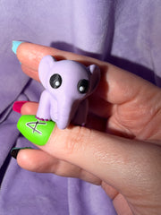 Porte Clef - Éléphant Lilas - 3 Déco Aux Choix Inclus Créations Sortilege
