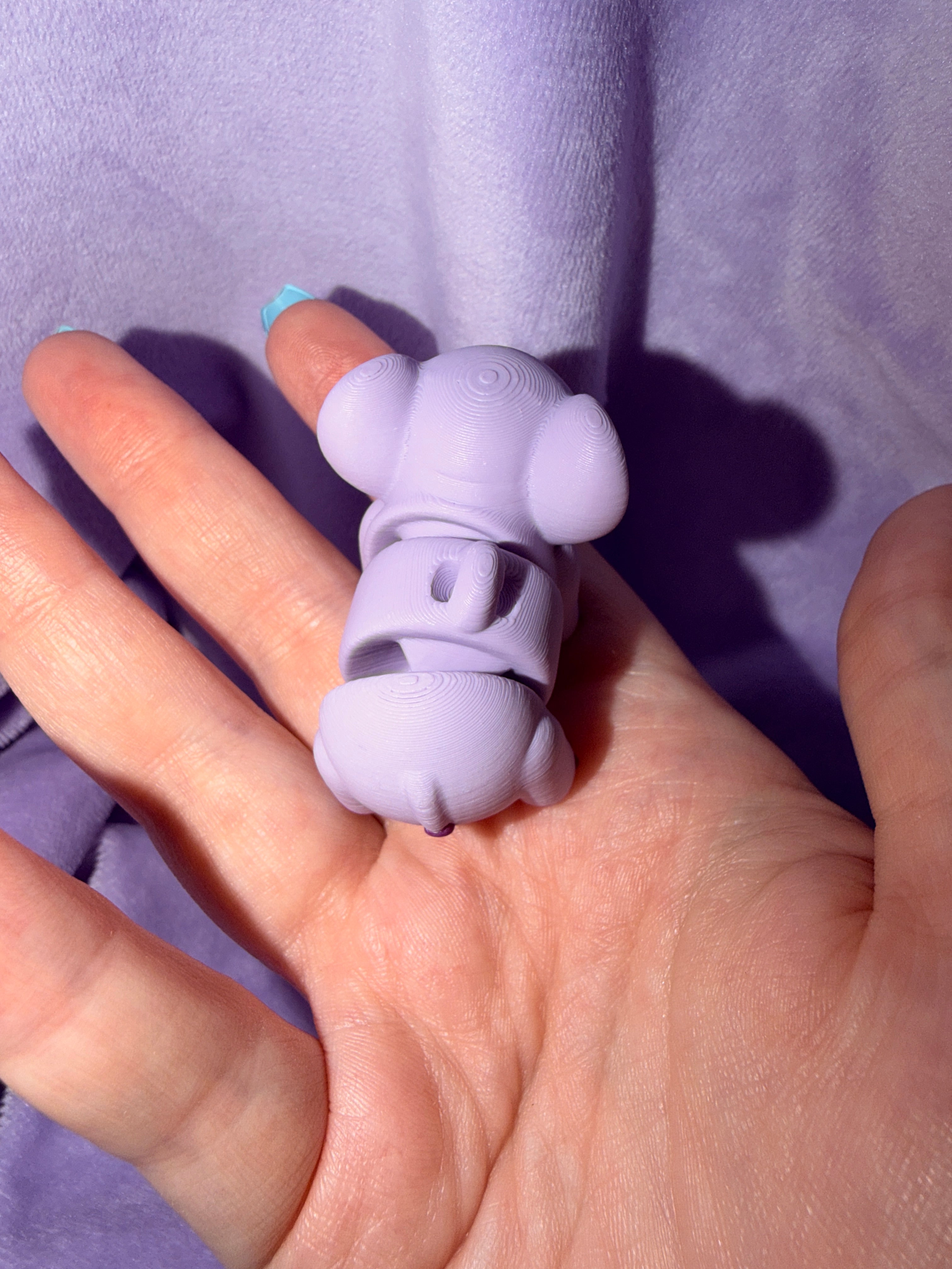 Porte Clef - Éléphant Lilas - 3 Déco Aux Choix Inclus Créations Sortilege