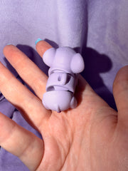 Porte Clef - Éléphant Lilas - 3 Déco Aux Choix Inclus Créations Sortilege