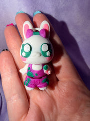 Porte Clef - Lapin Artiste - 3 Déco Aux Choix Inclus Créations Sortilege