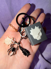 Porte Clef - Livre Dragon Noir Créations Sortilege