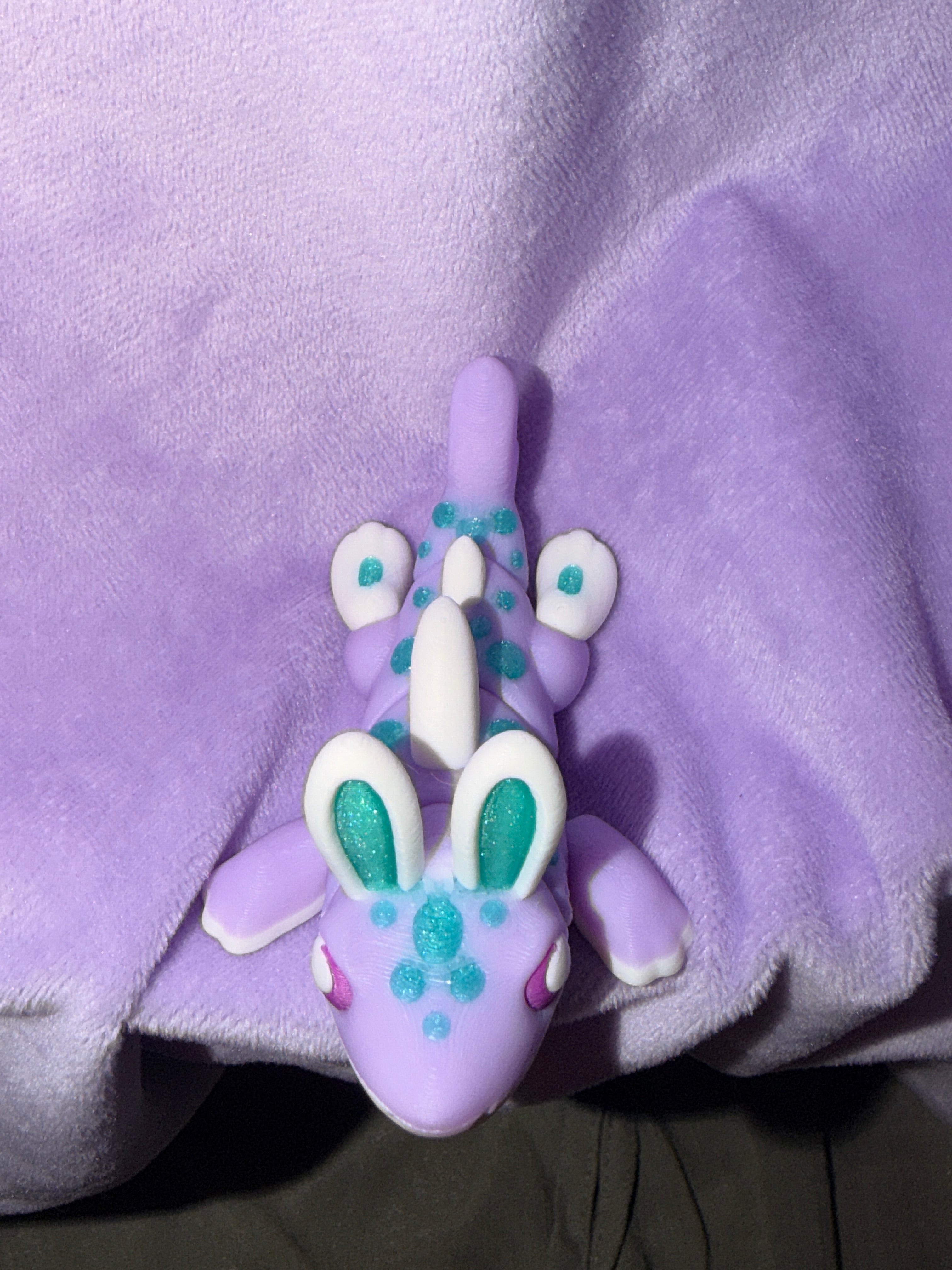 Requin Lapin - Moyen - Glitter Lilas Créations Sortilege