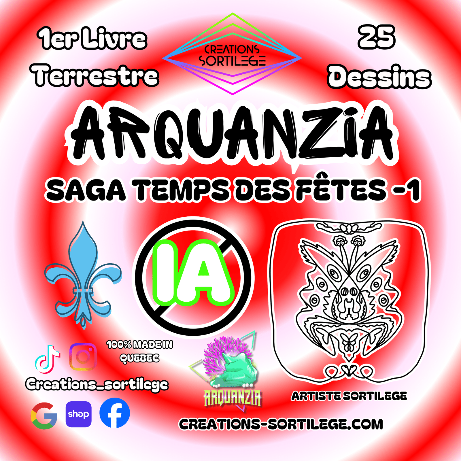 Saga Temps Des Fêtes - 1 - Noël Voyage De La Terre À Arquanzia - Précommande Créations Sortilege