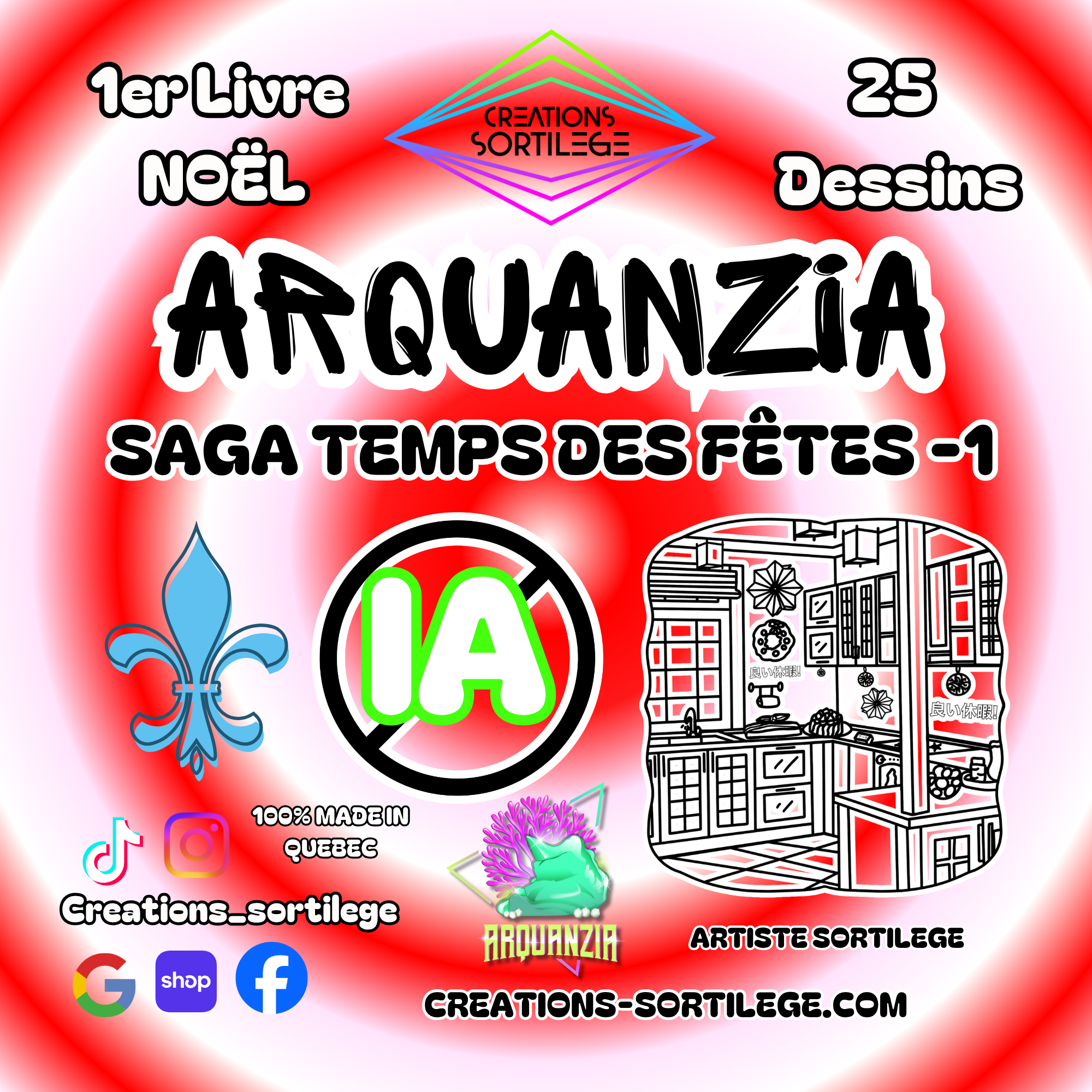 Saga Temps Des Fêtes - 1 - Traditions Sous Les Flocons De Noël - Précommande Créations Sortilege