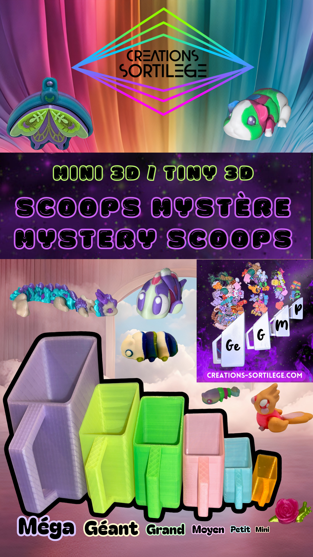 Scoops Mystères - Chroma - Petit 3D - Jusqu’aux 10 Janvier Créations Sortilege