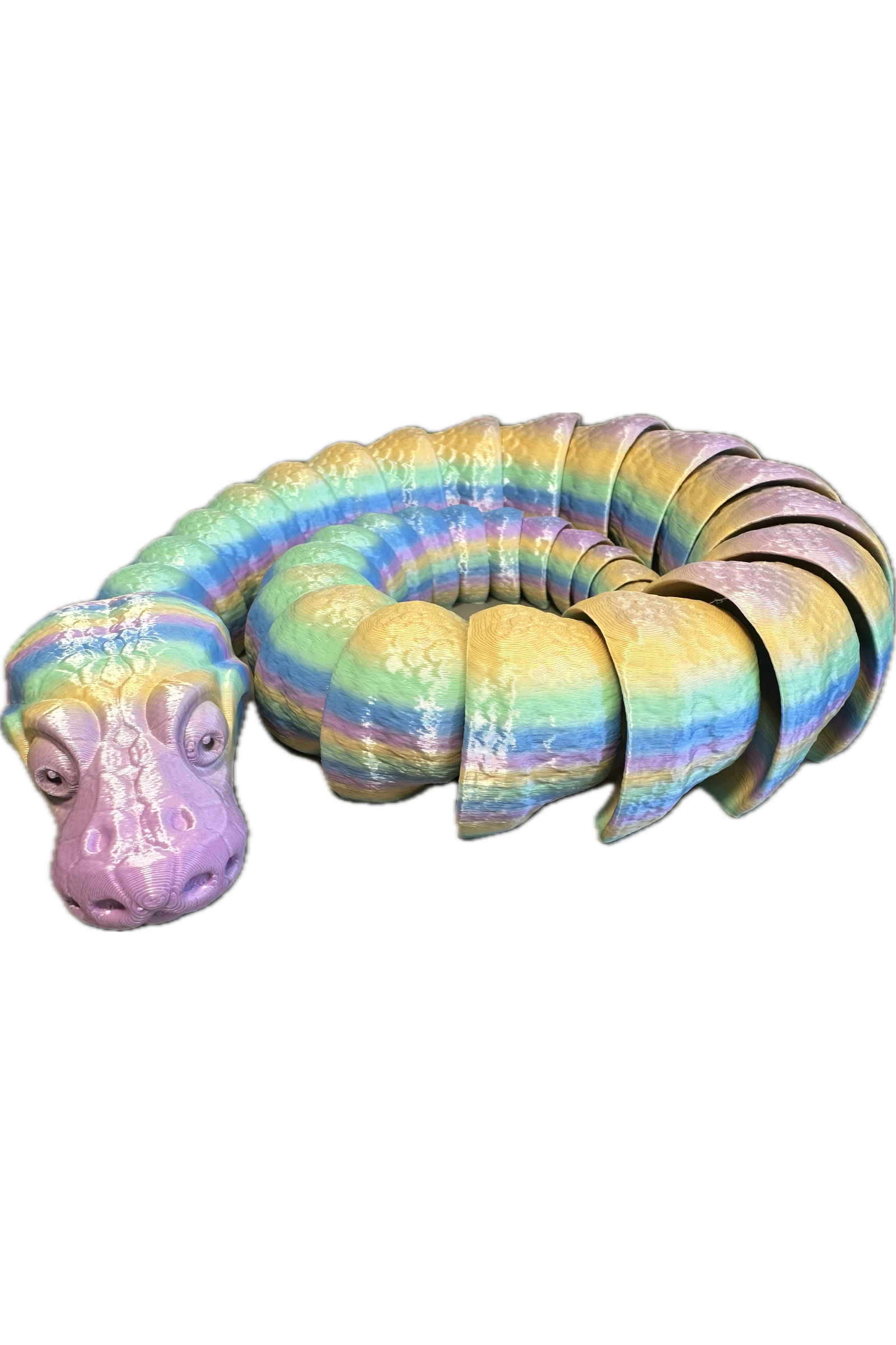 Serpent Joyeux 3D - Rainbow Silk Créations Sortilege
