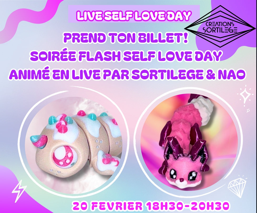 Soirée Flash St Valentin - Self Love Day - 20 Février De 18h30 à 20h30 Créations Sortilege