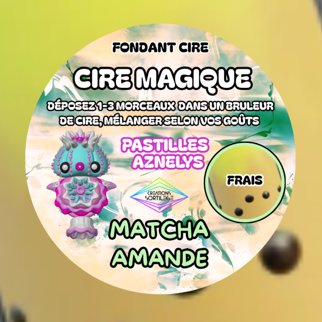 Cire Magique - Matcha Amande Créations Sortilege